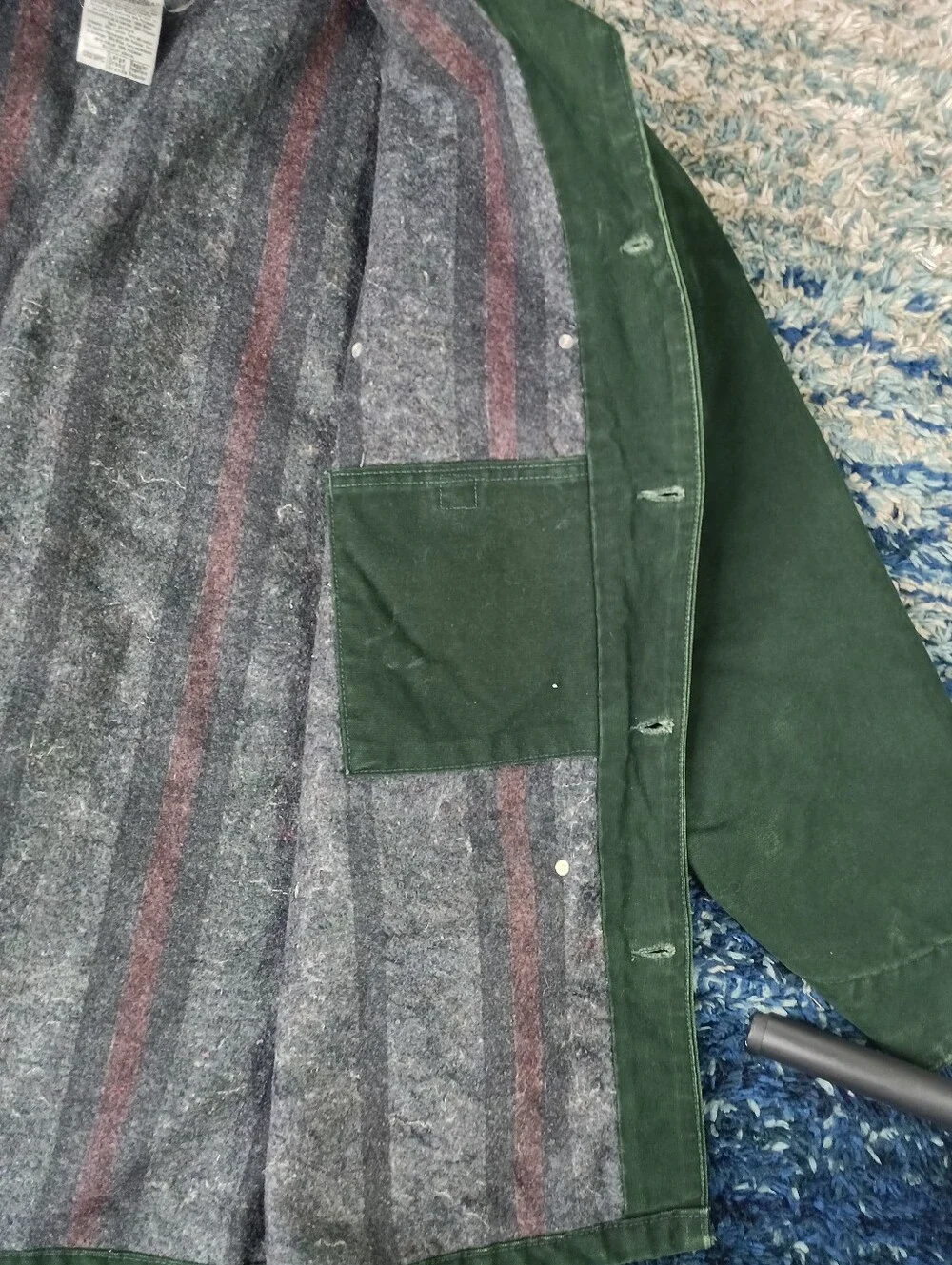 Vintage Carhartt Blanket-Lined Chore Coat “Spruce Green” C02 SPC Men’s Large